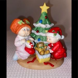 1984 Christmas Cabbage Patch Kids Under The Tree Xavier Roberts Figurine